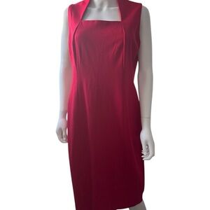 Talbots Red Midi Dress